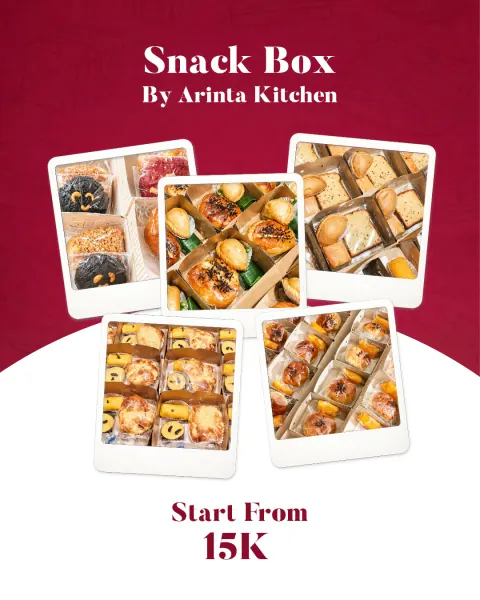 ‘Snack Box by Arinta Kitchen’ post with five boxed snack assortments