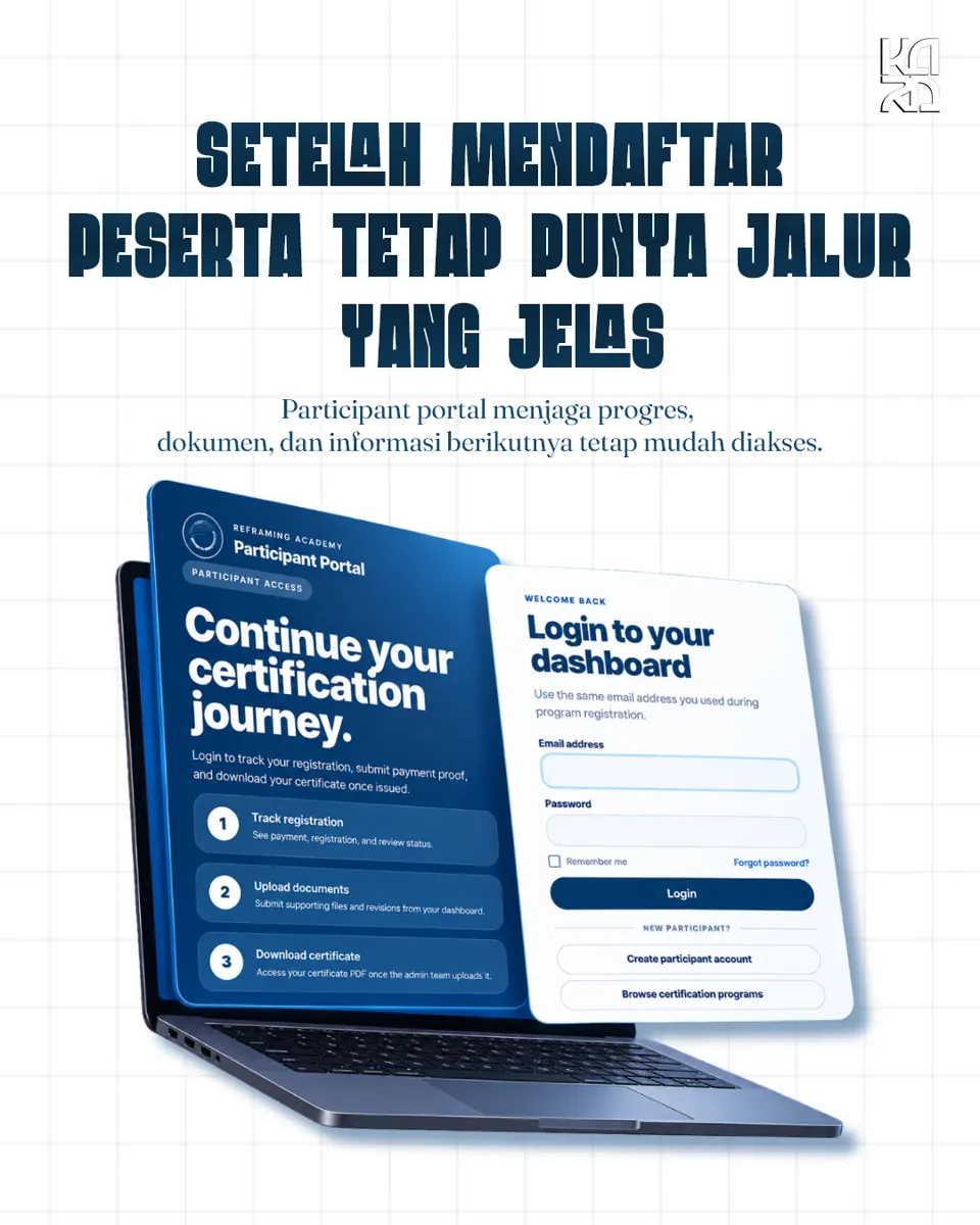 Carousel Kara Digital tentang alur sertifikasi, karya 08