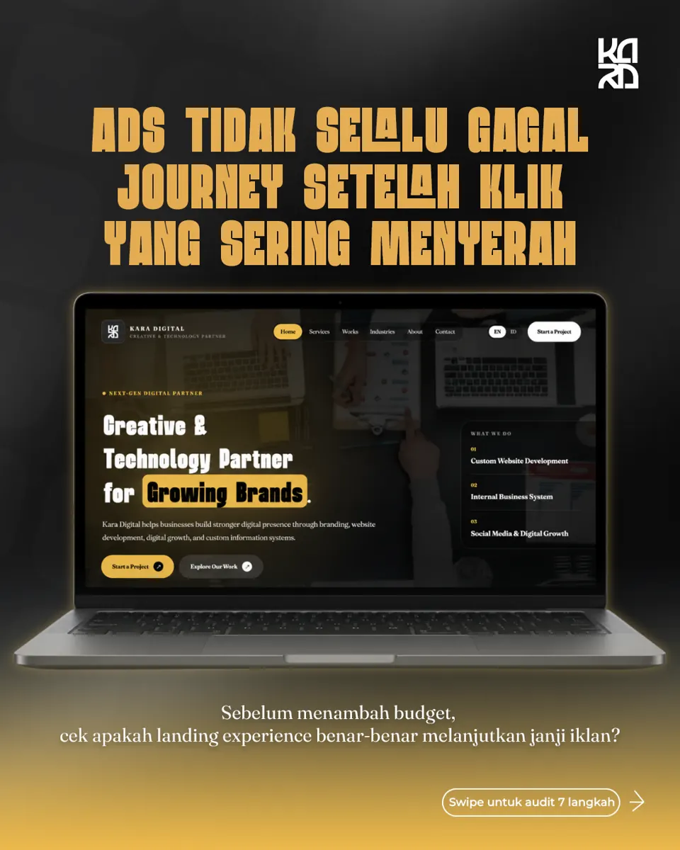 Carousel Kara Digital tentang alur iklan, karya 10