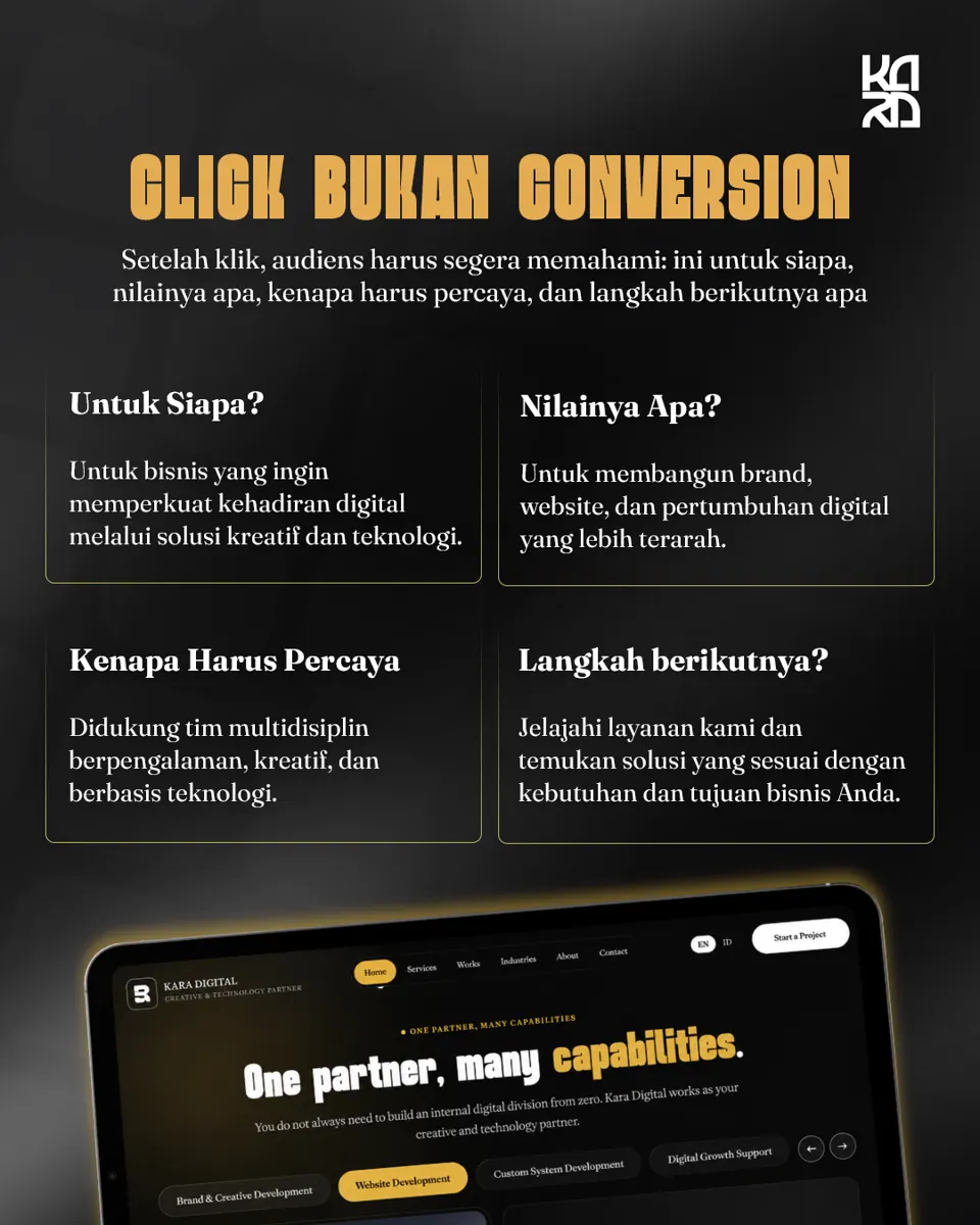 Carousel Kara Digital tentang alur iklan, karya 11