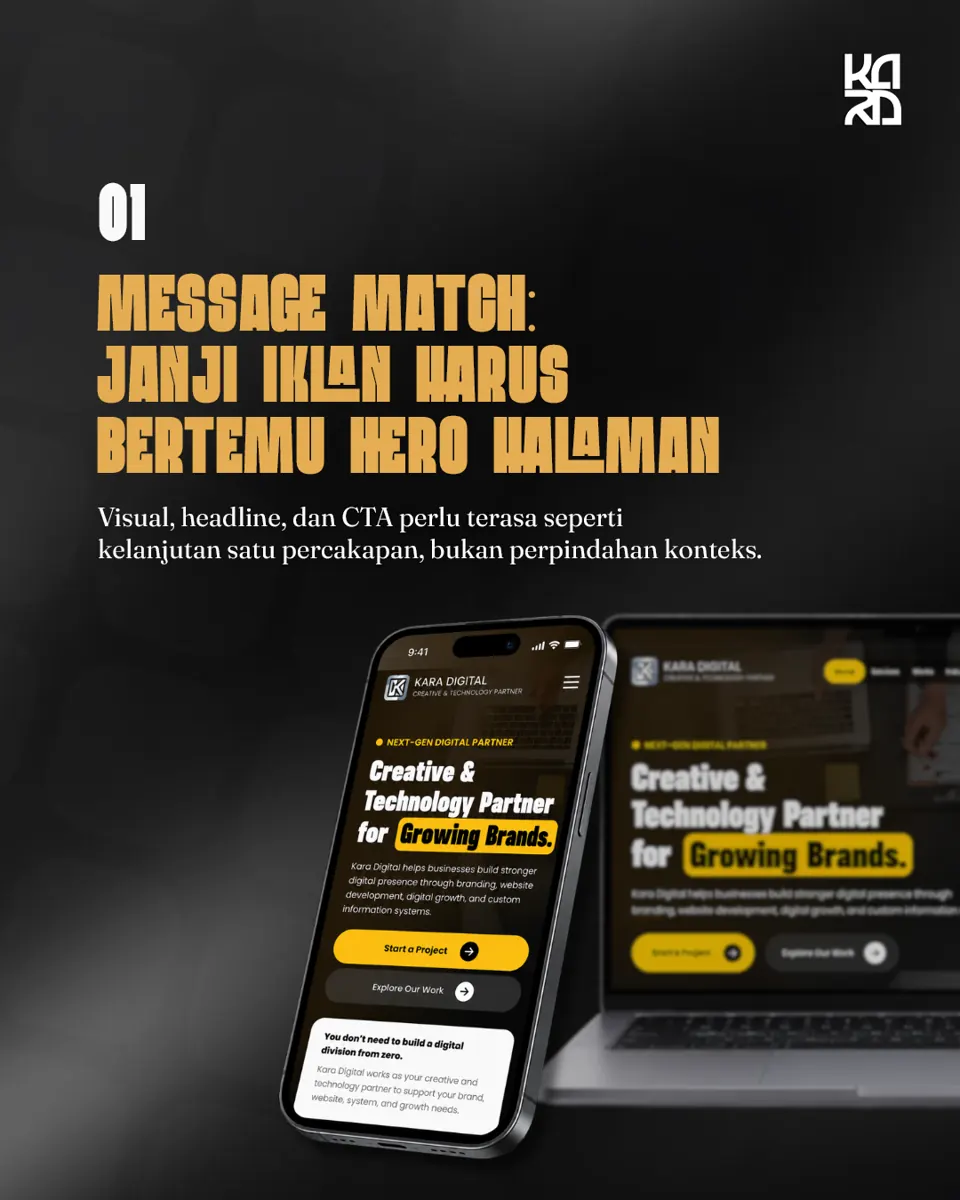 Carousel Kara Digital tentang alur iklan, karya 13
