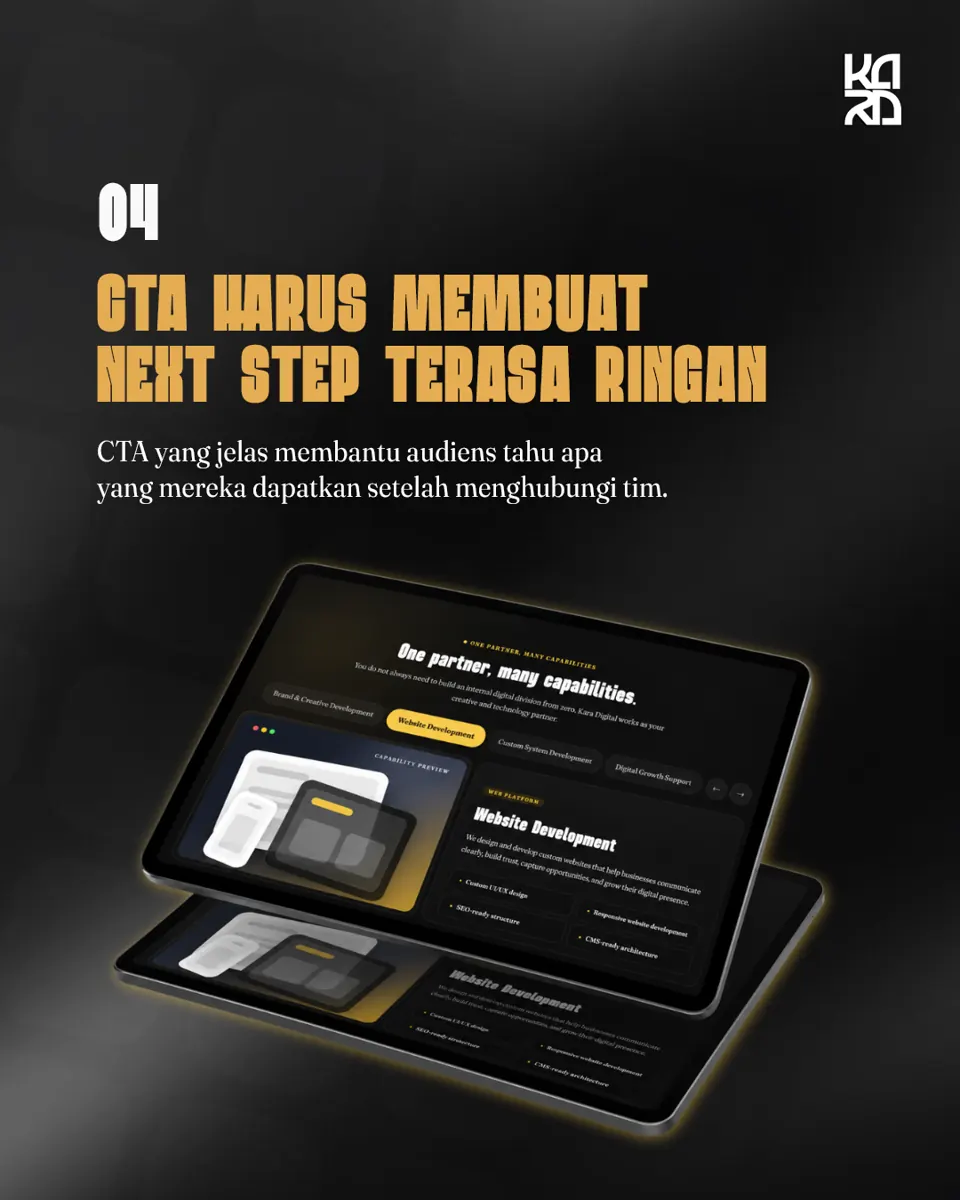Carousel Kara Digital tentang alur iklan, karya 15