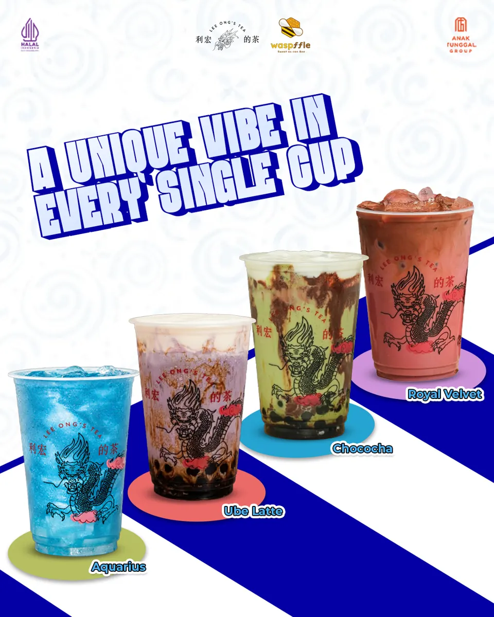 Lee Ong’s Tea drink range creative