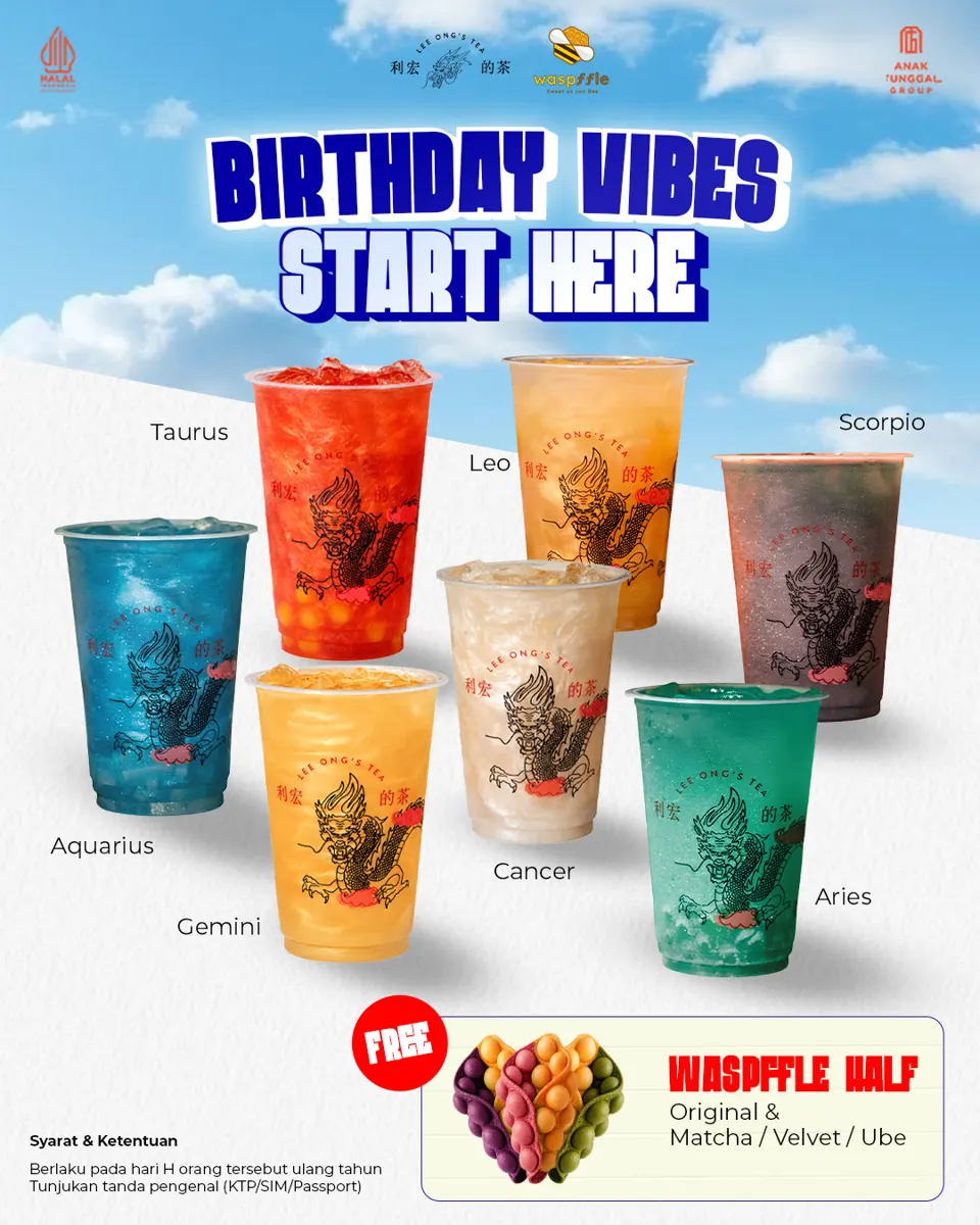 Lee Ong’s Tea birthday campaign creative