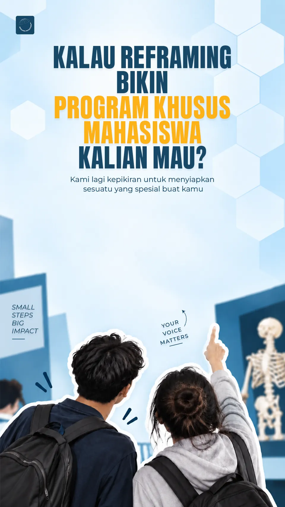 Story Reframing tentang minat program mahasiswa