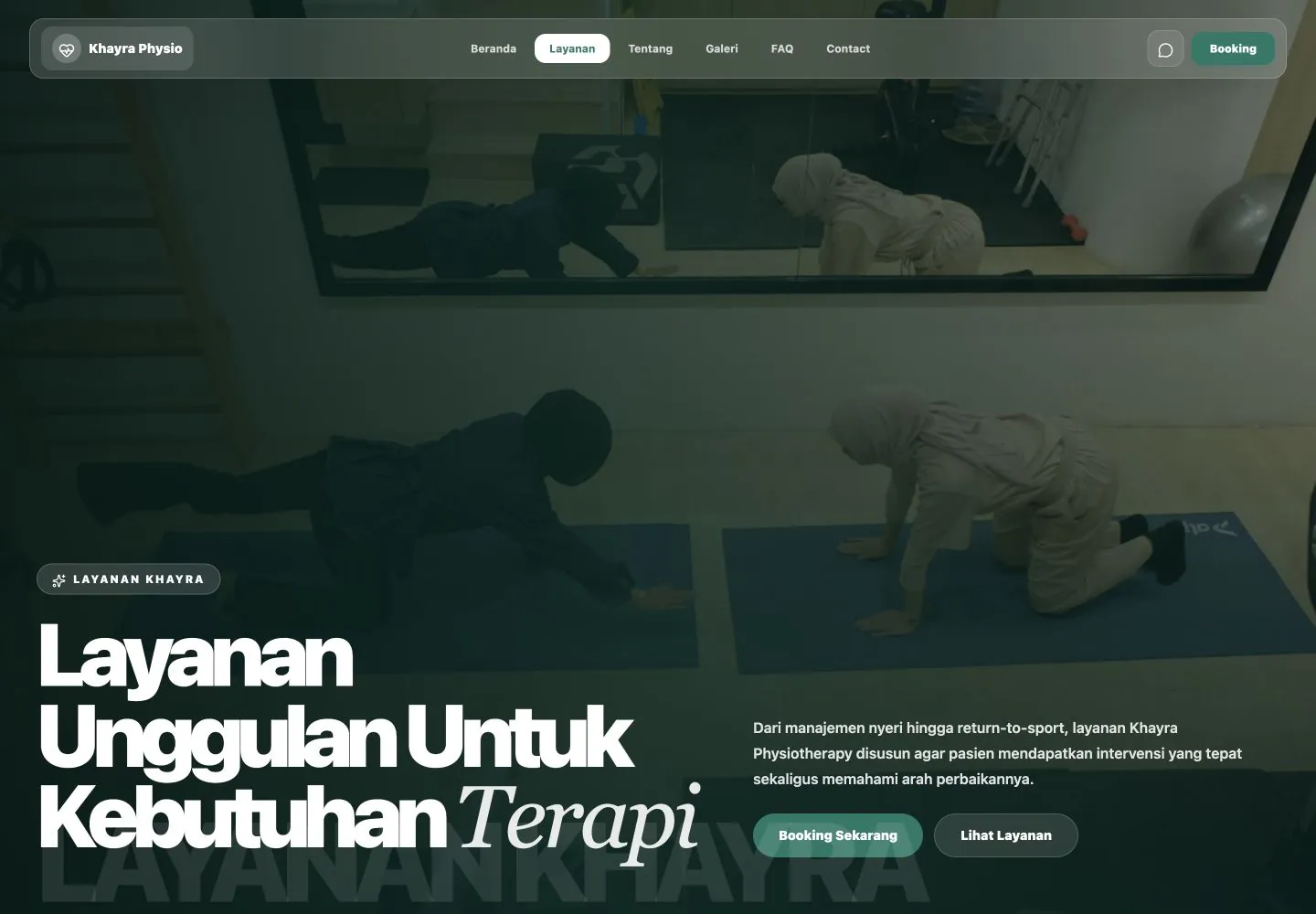 Khayra Physio services page