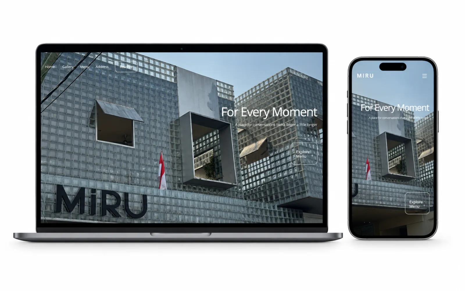Miru Coffee cafe, product, and lifestyle ecosystem presentation